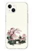 Le Balvo iPhone 13 - 14 Uyumlu Japon Bahçesi Baskılı Silikon Kılıf