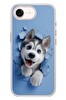 Le Balvo iPhone 17e Uyumlu Sibirya Kurdu Baskılı Silikon Kılıf