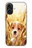 Le Balvo iPhone 17 Uyumlu Golden Köpek Baskılı Silikon Kılıf