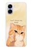 Le Balvo Oppo A6t - A6X Uyumlu Dont Touch My Phone Baskılı Silikon Kılıf