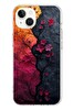 Le Balvo iPhone 13 - 14 Uyumlu Yaprak Geçişkenliği Baskılı Silikon Kılıf