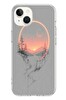 Le Balvo iPhone 13 - 14 Uyumlu Günbatımı Mermer Desenli Baskılı Silikon Kılıf