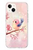 Le Balvo iPhone 13 - 14 Uyumlu Dalda ki Kuş Baskılı Silikon Kılıf