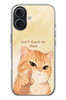 Le Balvo iPhone 17 Uyumlu Dont Touch My Phone Baskılı Silikon Kılıf