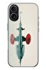 Le Balvo iPhone 17 Uyumlu Japon Şemsiyesi Baskılı Silikon Kılıf