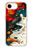 Le Balvo iPhone 17e Uyumlu Boya Karışımı Baskılı Silikon Kılıf