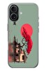 Le Balvo iPhone 17 Uyumlu Sahil Evi Baskılı Silikon Kılıf