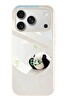 Le Balvo iPhone 17 Pro Uyumlu Gözlüklü Panda Baskılı Silikon Kılıf