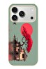 Le Balvo iPhone 17 Pro Uyumlu Sahil Evi Baskılı Silikon Kılıf