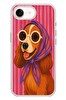 Le Balvo iPhone 17e Uyumlu Gözlüklü Köpek Baskılı Silikon Kılıf