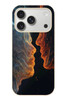 Le Balvo iPhone 17 Pro Uyumlu Kavuşan Çizgiler Baskılı Silikon Kılıf