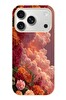 Le Balvo iPhone 17 Pro Uyumlu Güller ve Bulutlar Baskılı Silikon Kılıf