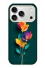 Le Balvo iPhone 17 Pro Uyumlu Modernizimin Çicekleri Baskılı Silikon Kılıf