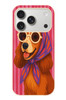 Le Balvo iPhone 17 Pro Uyumlu Gözlüklü Köpek Baskılı Silikon Kılıf