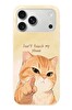 Le Balvo iPhone 17 Pro Max Uyumlu Dont Touch My Phone Baskılı Silikon Kılıf