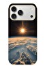 Le Balvo iPhone 17 Pro Max Uyumlu Uzay Günbatımı Baskılı Silikon Kılıf