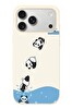 Le Balvo iPhone 17 Pro Max Uyumlu Yüzen Pandalar Baskılı Silikon Kılıf