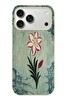 Le Balvo iPhone 17 Pro Max Uyumlu Çiçek Deseni Baskılı Silikon Kılıf