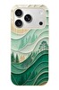 Le Balvo iPhone 17 Pro Uyumlu Beyaz Çizgili Orman Baskılı Silikon Kılıf