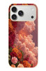 Le Balvo iPhone 17 Pro Max Uyumlu Güller ve Bulutlar Baskılı Silikon Kılıf