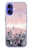 Le Balvo iPhone 16 Uyumlu Gökdelenler Baskılı Silikon Kılıf