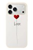 Le Balvo iPhone 17 Pro Max Uyumlu Love Aşk Baskılı Silikon Kılıf