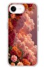 Le Balvo iPhone 17e Uyumlu Güller ve Bulutlar Baskılı Silikon Kılıf