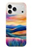 Le Balvo iPhone 17 Pro Max Uyumlu Renkli Pastel Günbatımı Baskılı Silikon Kılıf