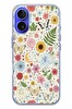 Le Balvo iPhone 16 Uyumlu Bitkilerin Ahengi Baskılı Silikon Kılıf