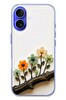 Le Balvo iPhone 16 Uyumlu Dalda Açan Çiçekler Baskılı Silikon Kılıf
