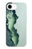 Le Balvo iPhone 16e Uyumlu Koyu Yeşil İzler Baskılı Silikon Kılıf