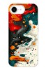 Le Balvo iPhone 16e Uyumlu Boya Karışımı Baskılı Silikon Kılıf