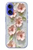 Le Balvo iPhone 16 Uyumlu Gül Kurusu Baskılı Silikon Kılıf