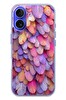 Le Balvo iPhone 16 Uyumlu Tüylü Kalpler Baskılı Silikon Kılıf