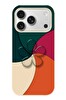 Le Balvo iPhone 17 Pro Uyumlu Modern Yonca Renkleri Baskılı Silikon Kılıf