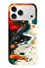 Le Balvo iPhone 17 Pro Max Uyumlu Boya Karışımı Baskılı Silikon Kılıf