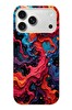 Le Balvo iPhone 17 Pro Max Uyumlu Dalgaların İz Karışımı Baskılı Silikon Kılıf