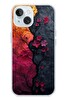 Le Balvo iPhone 15 Uyumlu Yaprak Geçişkenliği Baskılı Silikon Kılıf