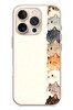 Le Balvo iPhone 16 Pro Uyumlu Sıralı Kediler Baskılı Silikon Kılıf