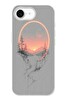 Le Balvo iPhone 16e Uyumlu Günbatımı Mermer Desenli Baskılı Silikon Kılıf