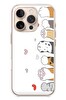 Le Balvo iPhone 16 Pro Uyumlu Kedi Harekatı Patileri Baskılı Silikon Kılıf