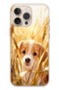 Le Balvo iPhone 16 Pro Max Uyumlu Golden Köpek Baskılı Silikon Kılıf
