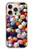 Le Balvo iPhone 16 Pro Uyumlu Renkli Kediler Baskılı Silikon Kılıf