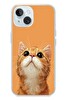 Le Balvo iPhone 15 Uyumlu Masum Kedi Baskılı Silikon Kılıf