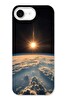 Le Balvo iPhone 16e Uyumlu Uzay Günbatımı Baskılı Silikon Kılıf