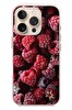 Le Balvo iPhone 16 Pro Uyumlu Ahududu Frambuaz Baskılı Silikon Kılıf