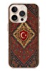 Le Balvo iPhone 16 Pro Uyumlu Türkiye Bayraklı Halı Baskılı Silikon Kılıf