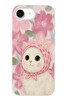 Le Balvo iPhone 16e Uyumlu Pembe Örtülü Kedi Baskılı Silikon Kılıf