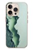 Le Balvo iPhone 16 Pro Uyumlu Koyu Yeşil İzler Baskılı Silikon Kılıf