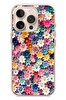 Le Balvo iPhone 16 Pro Uyumlu Pastel Çiçekler Baskılı Silikon Kılıf